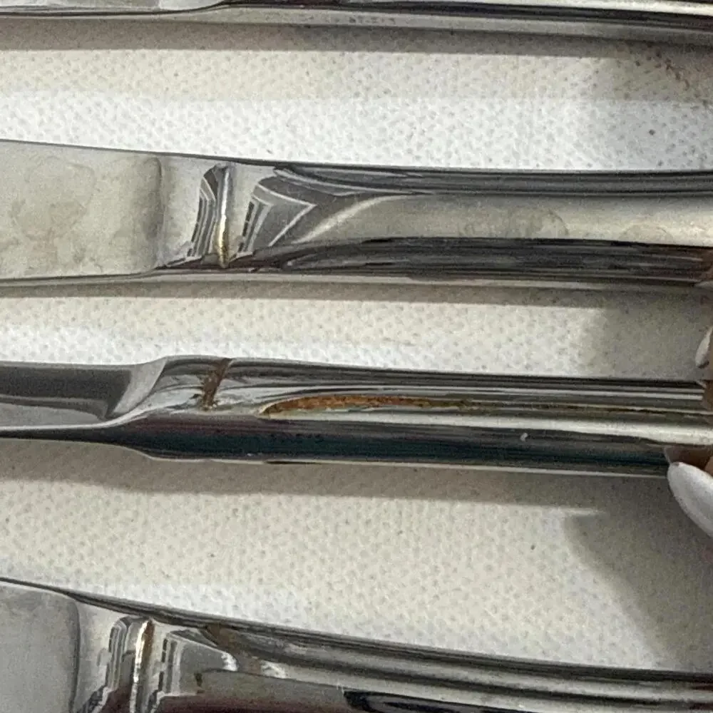 7 Oneida Flight Reliance Stainless Steel‎ Flatware Knives Soar Glossy Preowned
